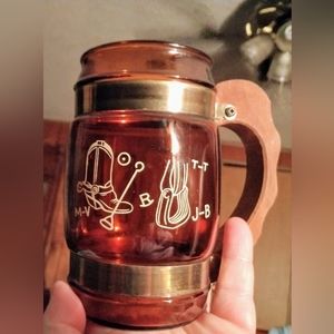 Vintage Siesta Ware Amber Barrel Mug        1/24